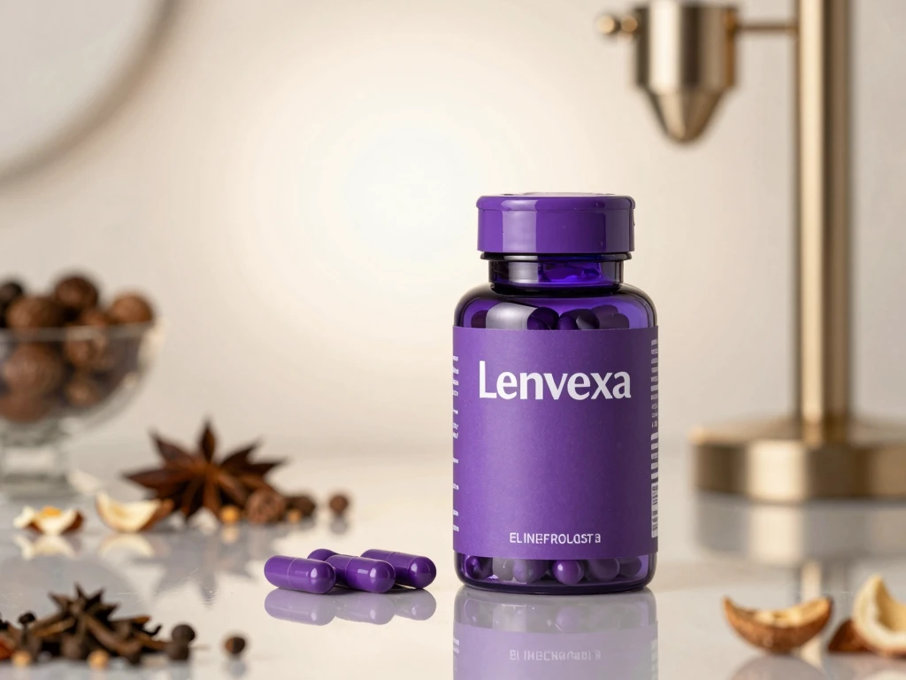Lenvexa supplement bottle with capsule display for daily wellness support
